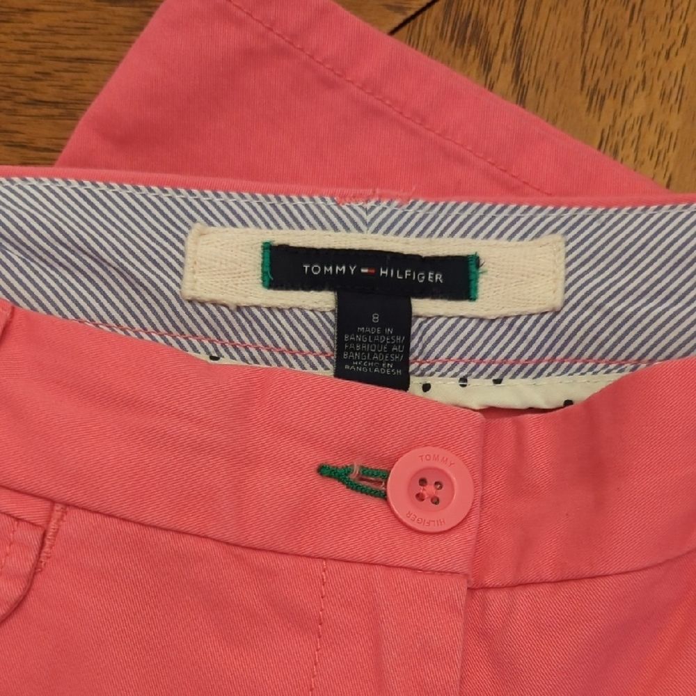Tommy Hilfiger Women's Pink Casual Chino Pants Barbiecore - Picture 2 of 11